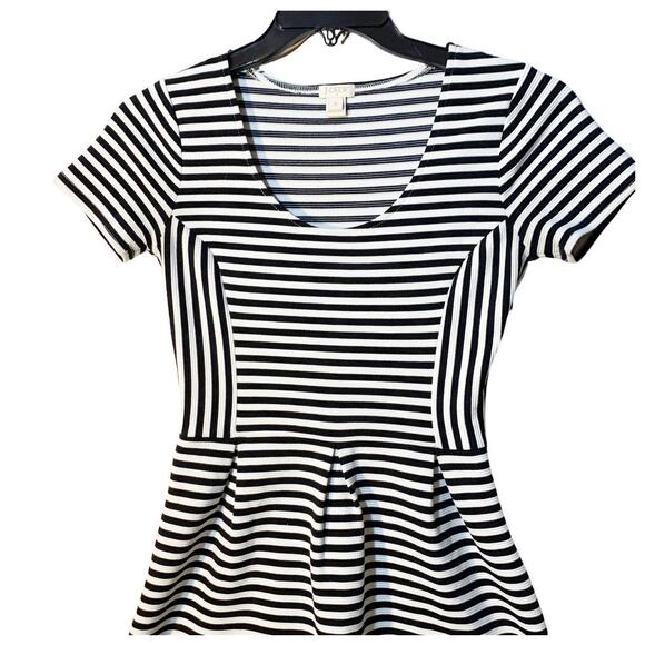 JCrew Striped Empire Waist Short Casual Dress sz 2 - Picture 4 of 6